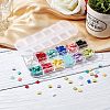  420Pcs 12 Colors 2-Hole Glass Seed Beads SEED-NB0001-75-5