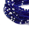 Bohemia Style Glass Beaded Multi-strand Bracelets for Women BJEW-G720-01D-3