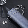 Elephant Stainless Steel Pendant Necklaces PW-WGA5274-01-4