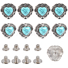 8 Bags Alloy Decorative Rivets BUTT-CP0001-21-1