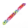 Handmade Opaque Acrylic Curb Chains X-AJEW-JB00604-2