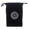 Velvet Tarot Cards Storage Drawstring Bags PW-WGD1949-12-1