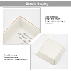 Porcelain Square Ring Holder DJEW-WH0013-017-5