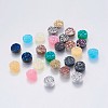 Imitation Druzy Gemstone Resin Cabochons RESI-E012-02-1