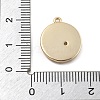 Brass Micro Pave Cubic Zirconia Pendants KK-D283-32G-02-3