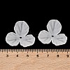 3-Petal Frosted Acrylic Bead Caps SACR-F016-01C-3
