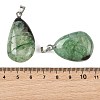 Natural Dyed & Heated Agate Tumbled Stone Pendants GG-K002-07B-3