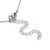 Non-Tarnish 304 Stainless Steel Twist Bar Link Chain Necklace NJEW-K249-08P-3