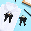 1Pc Alloy & Iron & Polyester & Acrylic Exquisite Lapel Pin for Women JEWB-HY0001-67-4