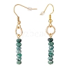 Dyed Natural Malaysia Jade Beads Dangle Earrings EJEW-JE04709-01-3