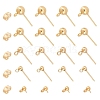   30Pcs 5 Styles 304 Stainless Steel Ball Post Stud Earring Findings STAS-PH0001-48-1