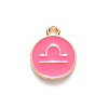 Alloy Enamel Pendants X-ENAM-S124-01A-03K-2