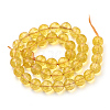 Natural Citrine Beads Strands X-G-T064-20-8mm-2