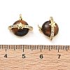 Natural Tiger Eye Pendants KK-B129-13G-01-3