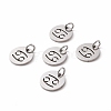 Non-Tarnish 304 Stainless Steel Charms STAS-Q201-T445-4S-2