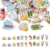 22Pcs 11 Style Summer Theme Food Computerized Embroidery Cloth Self Adhesive Patches DIY-BT0001-56-12