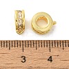 Column Brass Micro Pave Cubic Zirconia Tube Bails KK-C072-05C-G-2