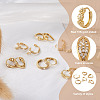 Yilisi 6Pairs 6 Styles Cubic Zirconia Hoop Earrings EJEW-YS0001-02-11