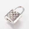 Brass Micro Pave Cubic Zirconia Pendants ZIRC-K060-08P-3