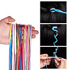 Kissitty 16 Bags 16 Style Metallic/Polyester/Organza/Yarn Cords Cords Hair Braiding String OHAR-KS0001-01-10