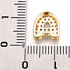 Brass Micro Pave Cubic Zirconia Charms KK-N254-217G-A-3