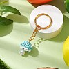 Glass Seed Beads Mushroom Keychain KEYC-MZ00021-02-2