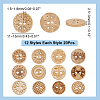 240Pcs 12 Styles 4-Hole Coconut Buttons DIY-AR0004-67-2