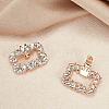 Alloy Crystal Rhinestone Shoe Buckle Clips FIND-WH0021-88KCG-4