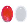 Oval Shape DIY Silicone Pendant Molds LS-AJEW-P038-01-1