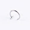 Anti-Tarnish Titanium Steel 18 Gauge Fake Lip Rings Piercing Jewelry WG218DE-01-1