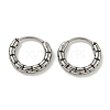 316 Surgical Stainless Steel Hoop Earrings EJEW-D096-19C-AS-1