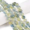 Dyed Natural White Jade Beads Strands G-T138-10mm-210-18-1