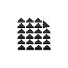 60Pcs 6 Styles Triangle Plastic Furniture Corner Guards AJEW-BC0007-84A-7