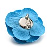 Cloth Art Camelia Brooch Pins AJEW-Q147-01A-2