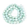 Anti-Tarnish Electroplate Glass Beads Strands GLAA-T025-8mm-13K-2