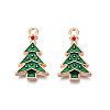 Christmas Alloy Enamel Pendants ENAM-Q442-65-2