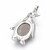 Natural Tiger Eye Pendants G-L512-A25-3