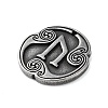 Rune Letters Alloy Pendants PALLOY-S193-01AS-02-2