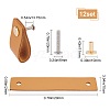 Rectangle Leather Drawer Handles AJEW-WH0251-71A-2