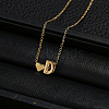 Alloy Letter Heart Pendant Necklaces for Women WGBB55E-26-1