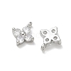 SHEGRACE Brass Cubic Zirconia Charms XGRQ4H448-680P-A-2