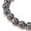 2Pcs 2 Style Natural Gemstone & Lava Rock Stretch Bracelets Set BJEW-JB08193-9