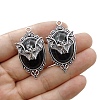 Vampire Bat Shaped Alloy Enamel Pendants PW-WGA369A-02-1