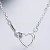 925 Sterling Silver Pendant Necklaces NJEW-BB55898-A-3
