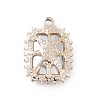 Alloy Rhinestone Pendants ALRI-C008-51LG-01-2