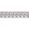 Tarnish Resistant 201 Stainless Steel Cuban Link Chains CHS-G017-14P-1