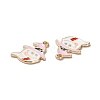 Halloween Rack Plating Alloy Enamel Pendants ENAM-P247-04KCG-2