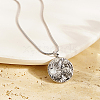 Non-Tarnish Moon & Sun Stainless Steel Pendant Necklaces XK8598-2-2