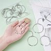  DIY Flat Round Charm Bracelet Making Kits DIY-NB0006-72-3