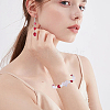 100Pcs 5 Styles Transparent Glass Beads GLAA-SC0003-14-5